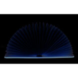 Lampe livre USB en bois 17xH14cm