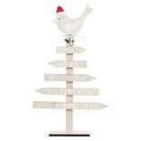 Sapin de No&euml;l en bois &agrave; poser direction (2 mod&egrave;les)