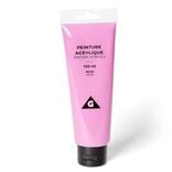 Tube peinture acrylique 120ml rose