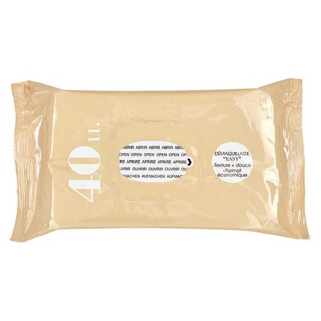 Lingette d&eacute;maquillante x40 peaux sensibles