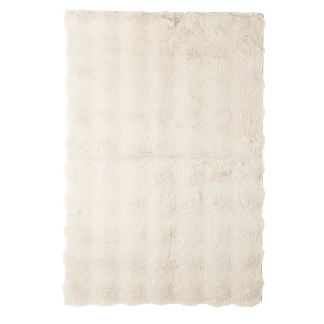 Tapis fausse fourrure rectangulaire relief bulle 60x180cm - 5 mod&egrave;les