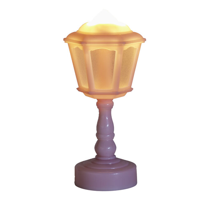 Mini lampe LED de bureau forme lampadaire &Oslash;6xH14cm - 4 coloris