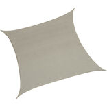 Voile d'ombrage carr&eacute; Delta en jute beige 300x300cm