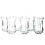 Lot de 6 verres &agrave; th&eacute; en verre 11,5cl H8,3cm