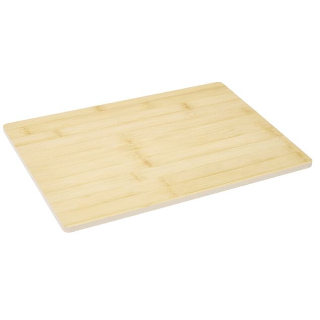 Planche &agrave; d&eacute;couper rectangulaire bambou naturel 25x25cm (2 mod&egrave;les)