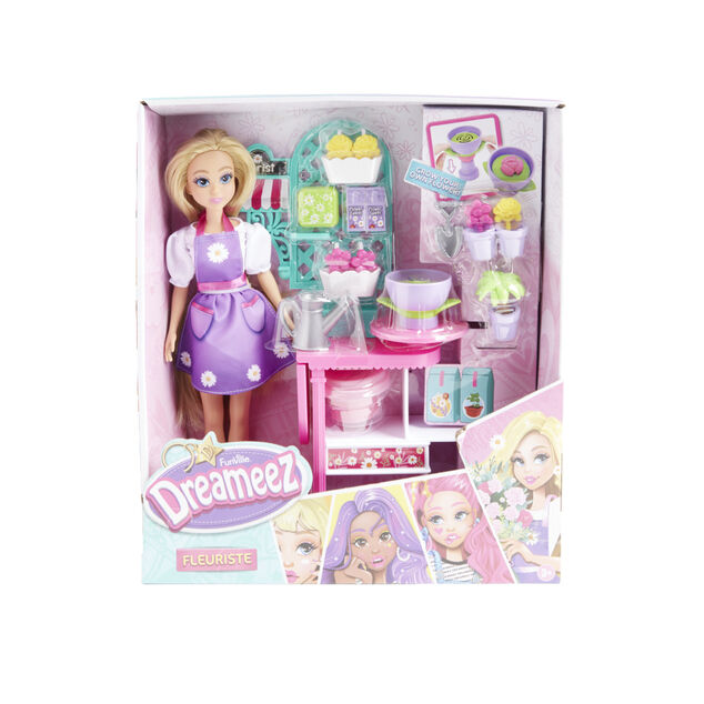 Poup&eacute;e mannequin avec accessoires fleuristes