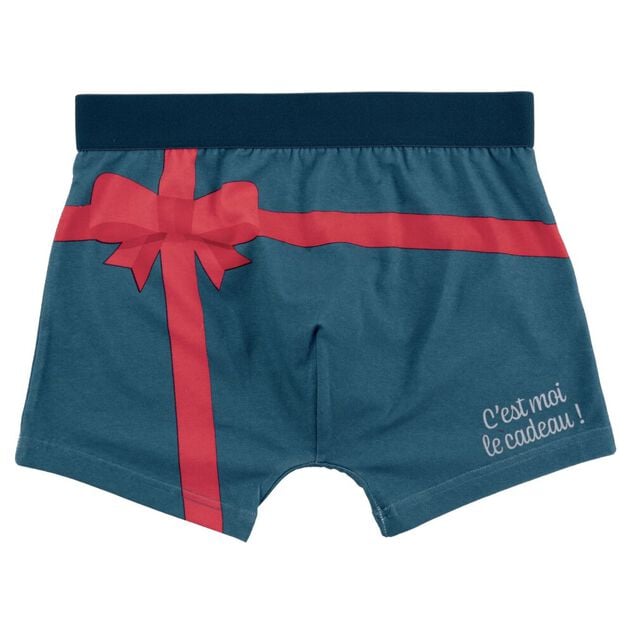 Cale&ccedil;on homme x2 coton bo&icirc;te cadeau No&euml;l S/M/L/XL (2 mod&egrave;les)