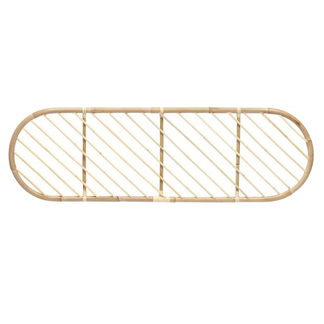 T&ecirc;te de lit &agrave; suspendre Malang rotin naturel - L160xP3xH50 cm