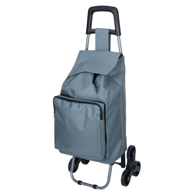 Chariot de course avec poche fra&icirc;cheur et 6 roues - 35xH.95cm