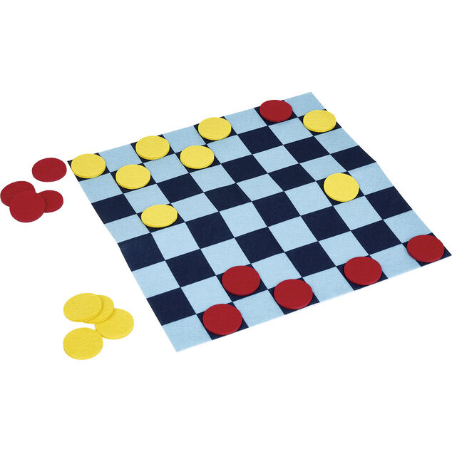 Jeu de dames en feutrine 24 pions