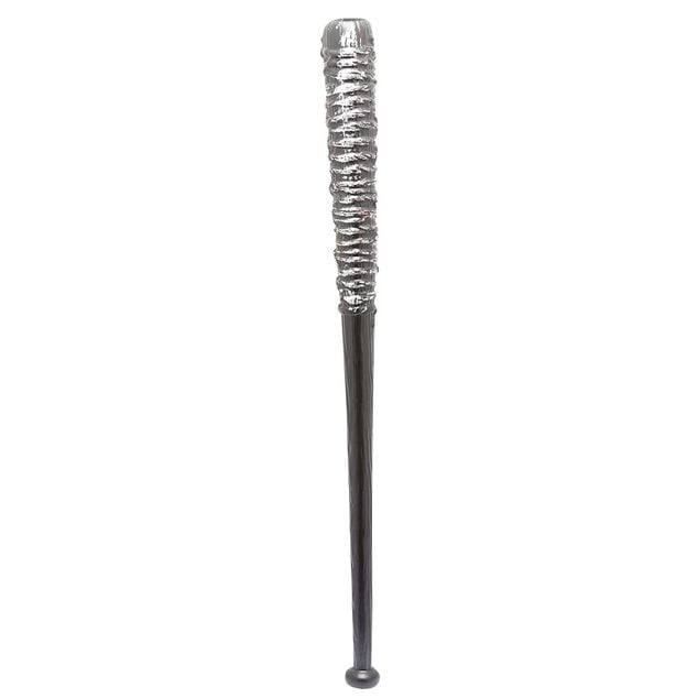 Batte de baseball plastique Halloween marron et rouge L76cm