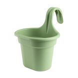 Pot de fleurs pour balcon plastique jaune 20,5x16xH26cm