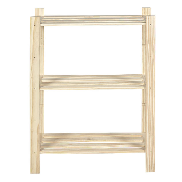 &Eacute;tag&egrave;re 3 niveaux en Pin massif