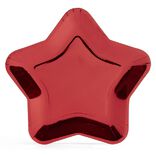 Plateau carton étoile rouge Ø24,5cm x6