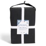 Drap housse 160x200cm 100% coton noir