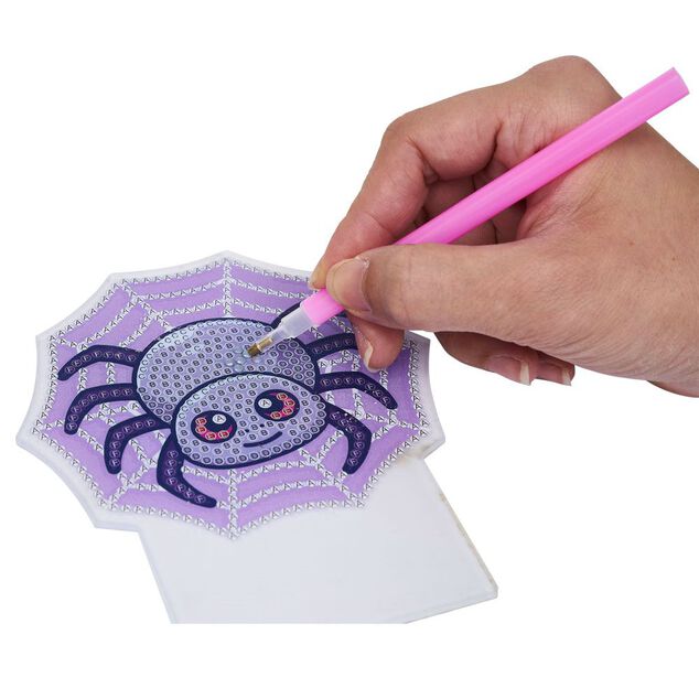 Kit d&eacute;coration Halloween broderie diamant lumineux