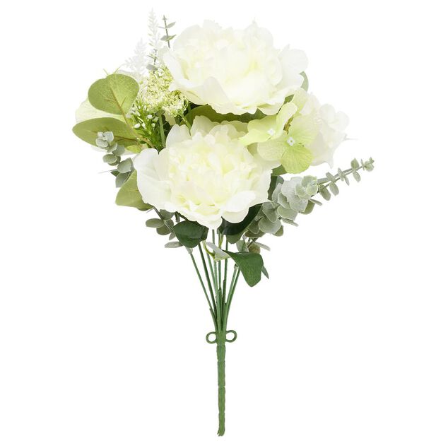 Piquet fleur artificielle &Oslash;24xH41cm blanc