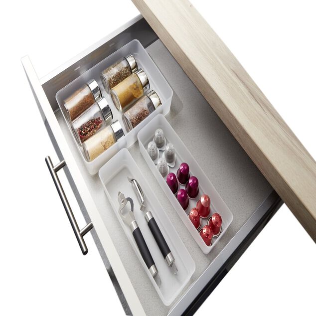 Lot de 3 boîtes de rangement pour tiroirs