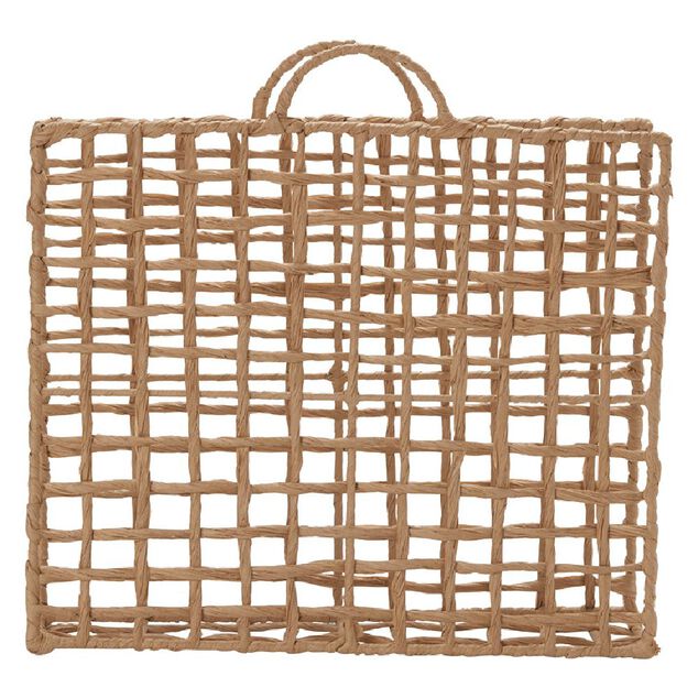 Porte-magazine effet osier L39X10 cm