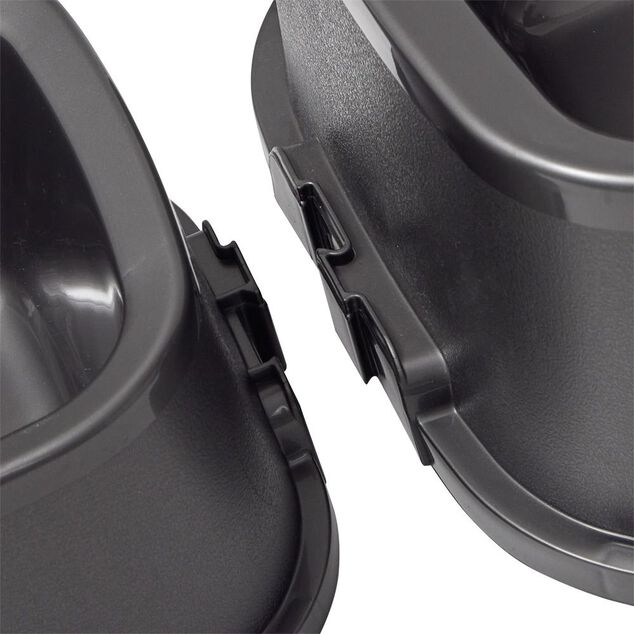 Gamelle carr&eacute;e bleue 500ml - plastique 16,6x16,6xH6,5cm