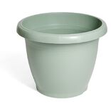 Cache pot rond 110L plastique vert laurier &Oslash;68xH53cm