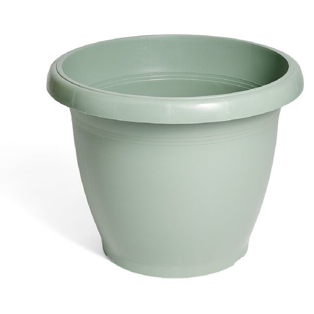Cache pot rond 110L plastique vert laurier &Oslash;68xH53cm
