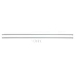 Tringle de vitrage Extensible 100-160 cm m&eacute;tal blanc x2