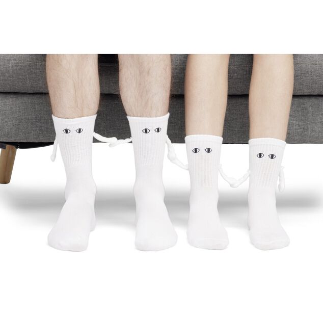Chaussettes bonhommes magn&eacute;tiques homme 41/45