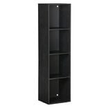 Structure Box Cube 4 cases 35,2x30x137,2cm bois noir