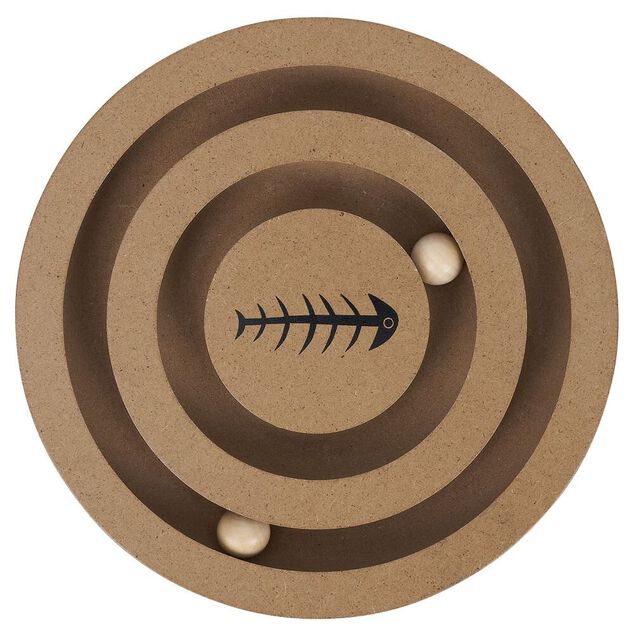 Jouet pour chat bois à poser Ø20cm