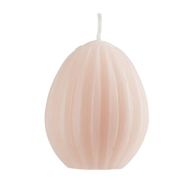 Bougie forme oeuf d&eacute;cor&eacute; pastel &Oslash;5xH7cm (4 mod&egrave;les)