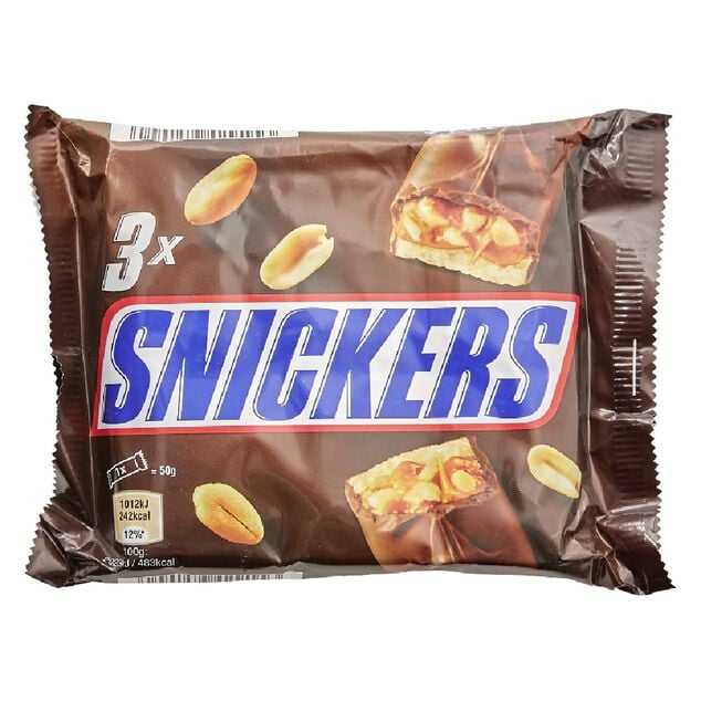 Snickers barre x3