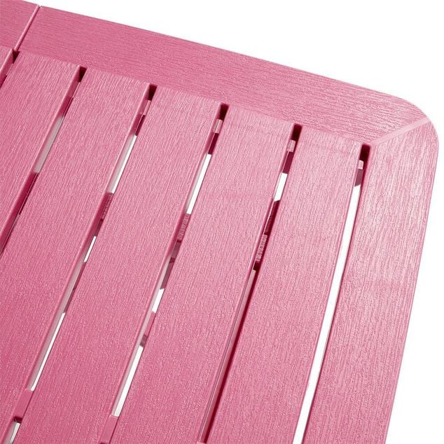 Table pliante Relax plastique rose 79x72xH70cm