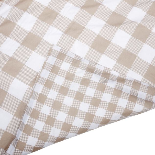 Parure de lit 240x260cm 2 personnes coton à motifs 3 pièces (4 modèles)