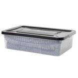 Box dessous de lit noir 30L