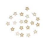 Décoration de table forme étoile dorée 20 pièces