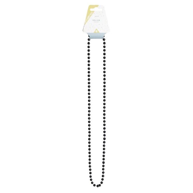 Collier perle blanc ou noir L84cm