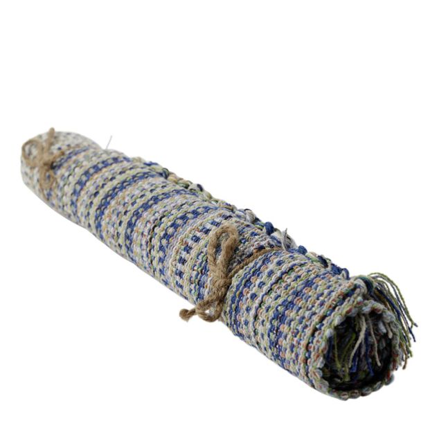 Tapis coton rayure multicolore 50x80cm