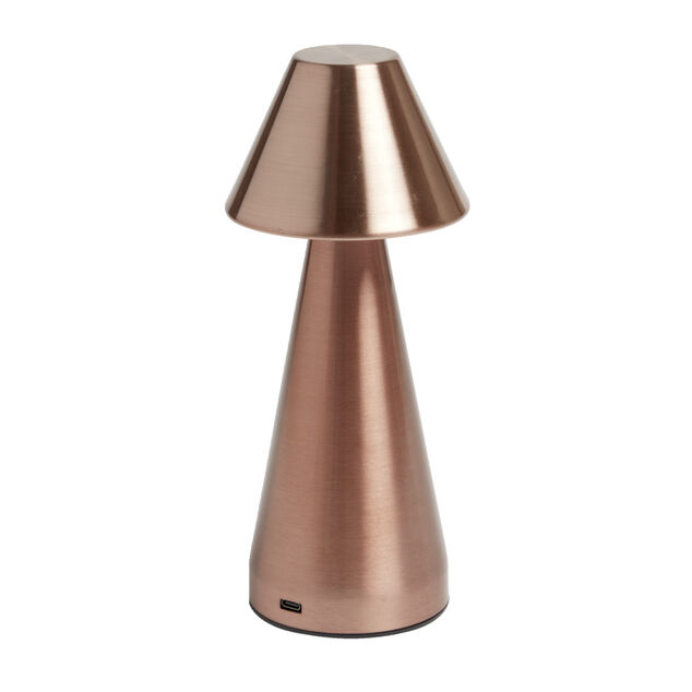 Lampe de table Conni USB tactile orange &Oslash;9,5xH22,5cm