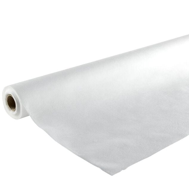 Nappe ind&eacute;chirable tissu synth&eacute;tique spunbond blanc 1,2x15m