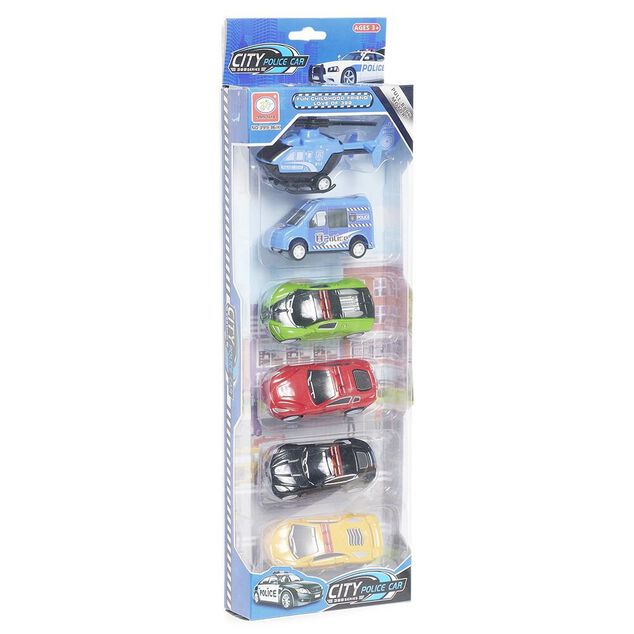Kit 5 v&eacute;hicules de police