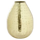 Vase en m&eacute;tal dor&eacute; H15cm