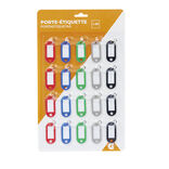 Porte-&eacute;tiquette 5 couleurs x20