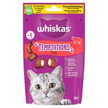 Friandise pour chat Whiskas tentations  saveur boeuf sachet 60g