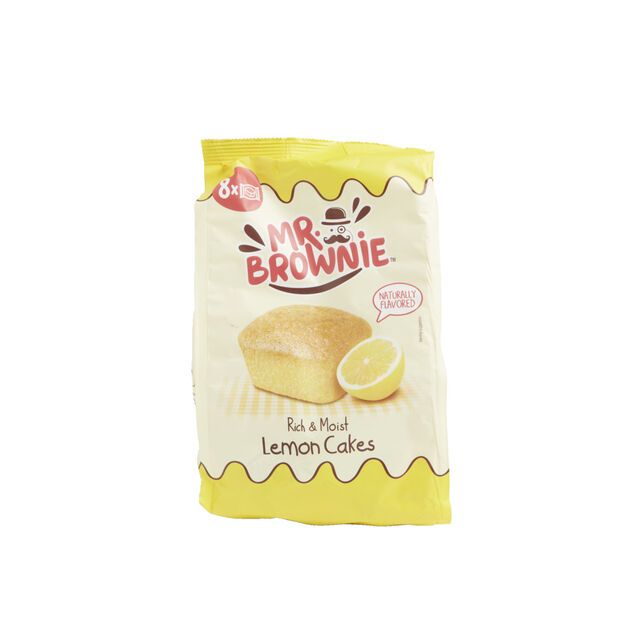 Lot de 8 sachets individuels Mr. Brownie lemon cake 200g