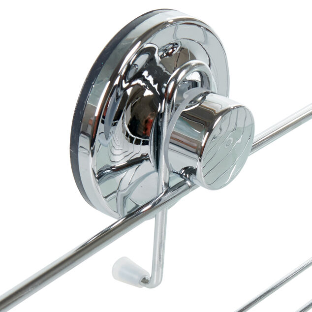 &Eacute;tag&egrave;re de douche panier d'angle &agrave; ventouse inox