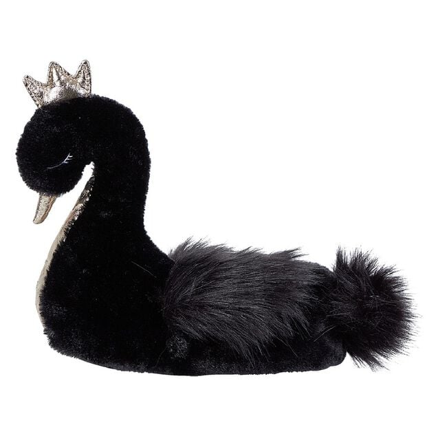 Chaussons forme Cygne noir dor&eacute; T36 &agrave; 41