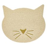 Tapis repose gamelle tête de chat (2 modèles)