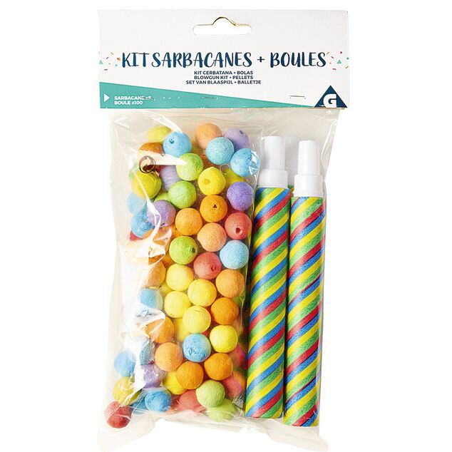 Sarbacane x5 et boule x100