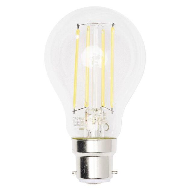 Ampoule LED filament B22 A60 Homday lumi&egrave;re chaude 806lms x2